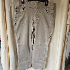 Gloria Vanderbilt Tan Straight Leg Pants